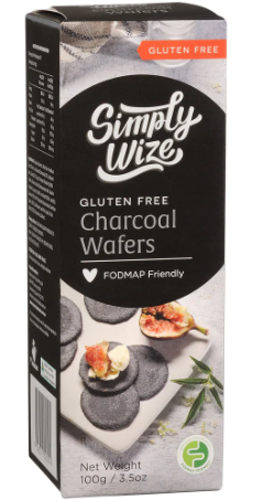 [wafer-charcoal] Deli Wafer Charcoal GF 100g Simply Wize
