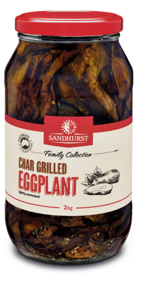 [eggplant-charG] Eggplant Chargrilled 1.7kg Jar Sandhurst
