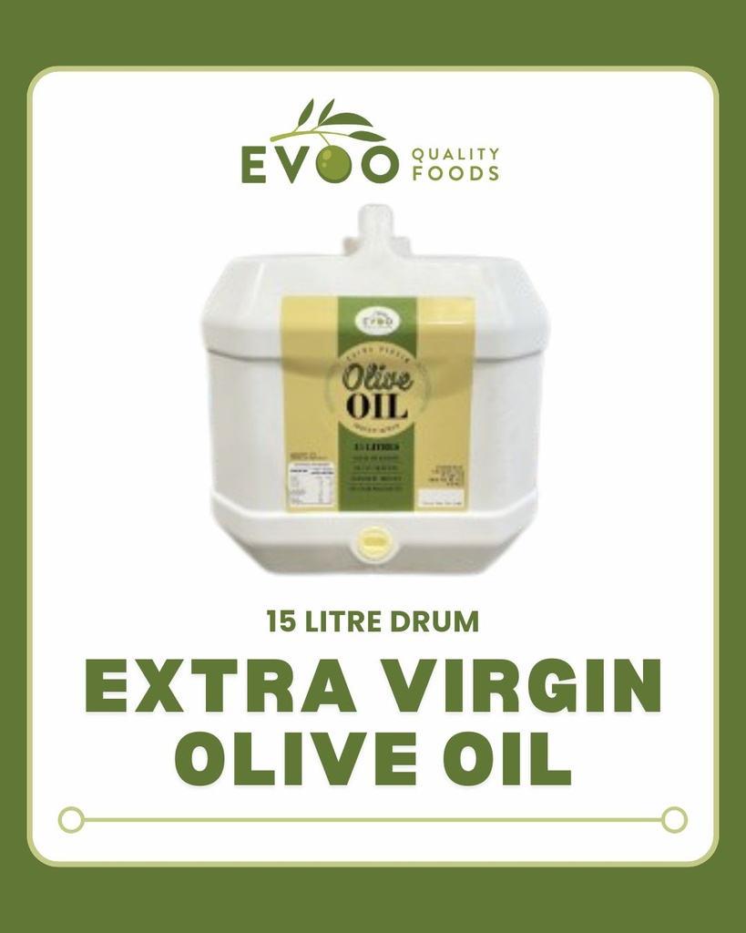 [olive-oil15lt] Extra Virgin Olive Oil 15lt Drum - Moore River 2026 Season (EVOO)