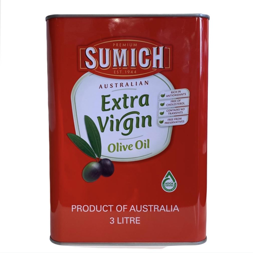 [sumich-3ltevoo] Extra Virgin Olive Oil 3lt Tin Sumich