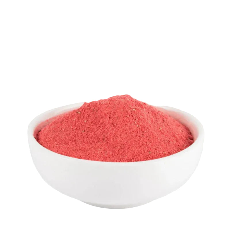 [straw-powFD] Freeze Dried Strawberry Powder 100g Packet The Forager Food Co