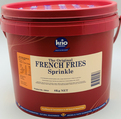 [krio-sprinkle8kg] French Fries Sprinkle Seasoning 8kg Tub Krio Krush