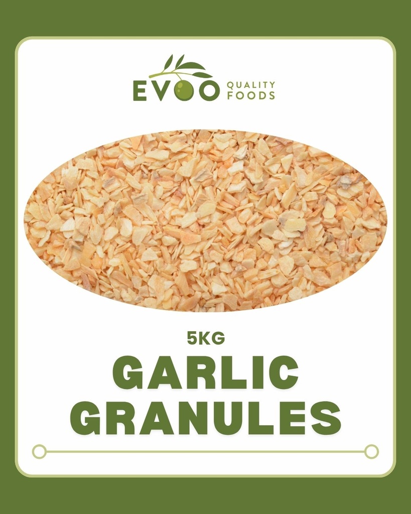 Garlic Granules 5kg Bag EVOO QF