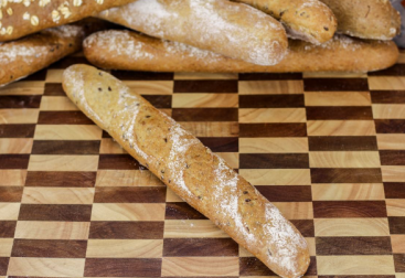 [bread-flutemultigrain] German Flute MULTIGRAIN Par-Baked (Vielkom) 50 per Carton Frozen Little Home Bakery (Pre Order 3 Days)