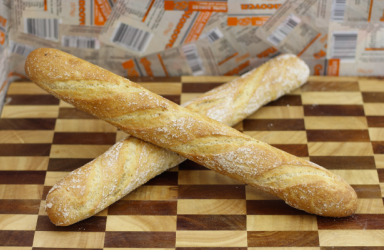 [bread-flutewhite] German Flute WHITE Par-Baked 50 per Carton Frozen Little Home Bakery (Pre Order 3 Days)