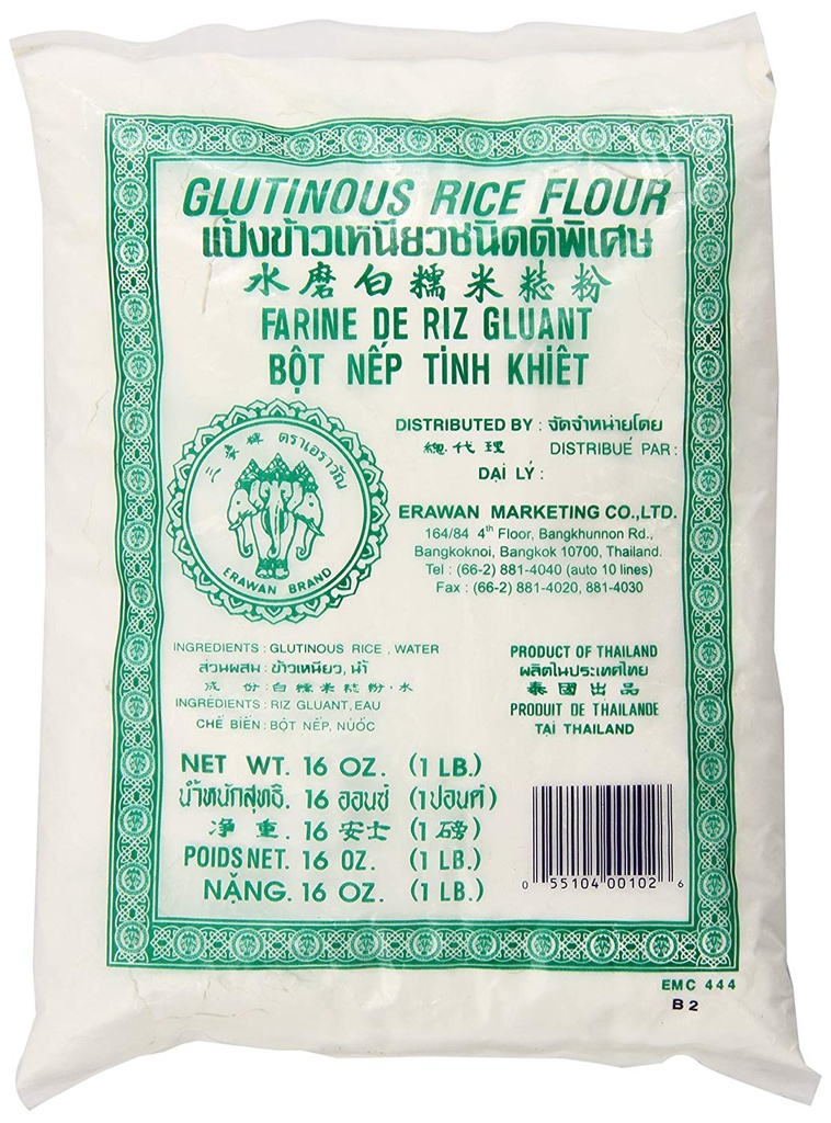 Glutinous Rice Flour Fine 500g Pkt Erawan