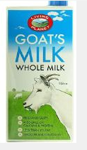 Goat's Milk Whole Milk UHT 12 x 1Lt CARTON Living Planet