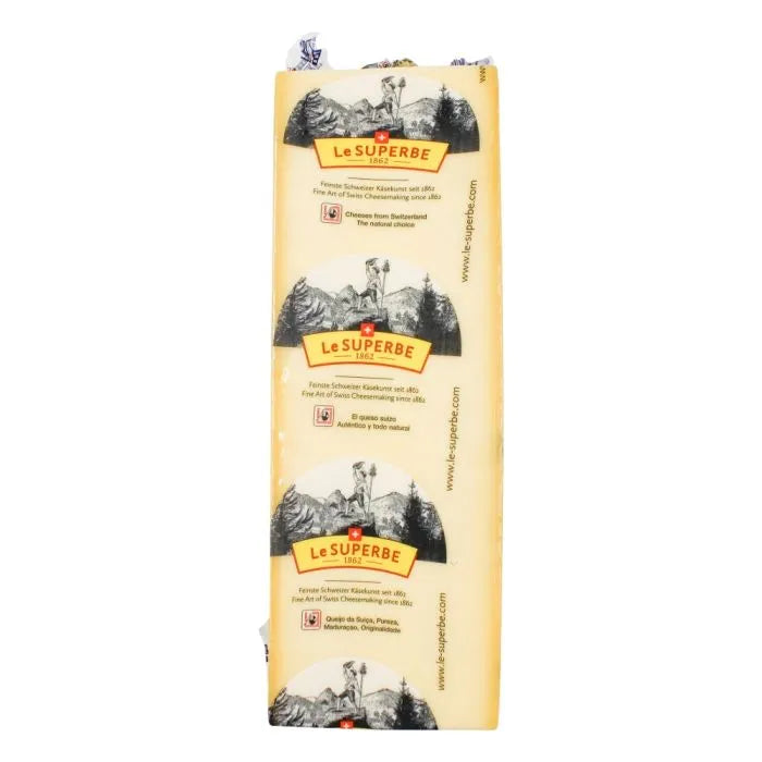 Gruyere Cheese 2kg RW approx, Priced per KG (Swiss Alps) Le Superbe (Pre Order 2 Days)