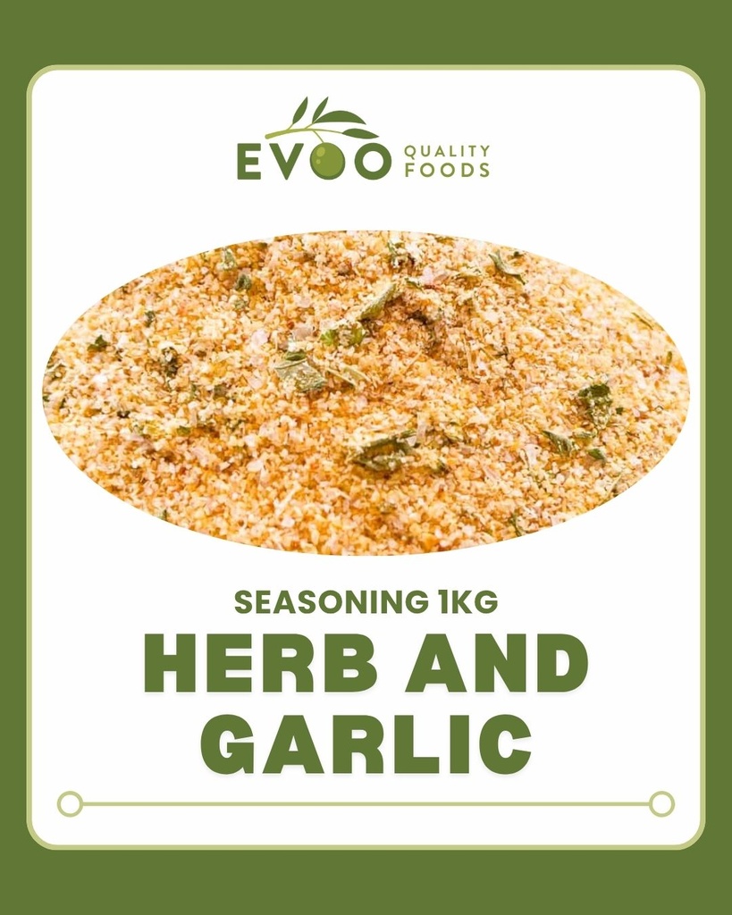[season-herb&garlic1kg] Herb & Garlic Seasoning 1kg Bag Evoo QF