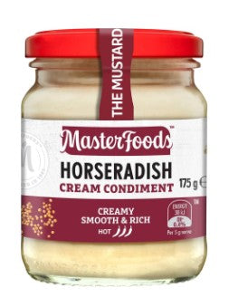 [radish-175g] Horseradish Cream 175gm Glass Jar Masterfoods