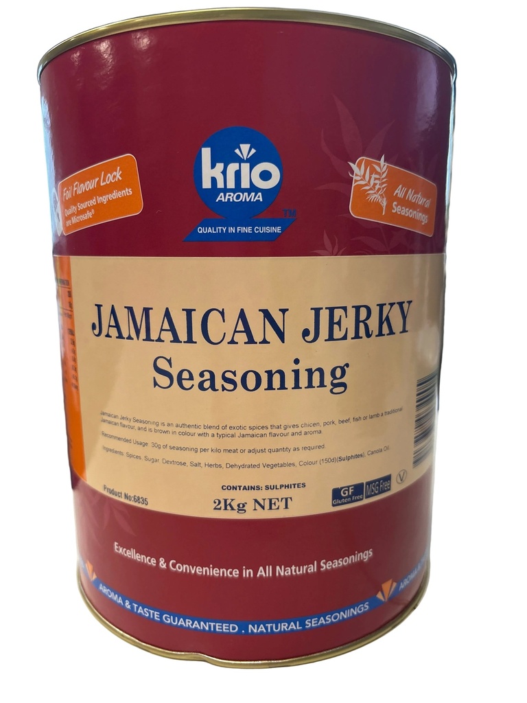 Jamaican Jerk Seasoning GF 2kg Tin Krio Krush