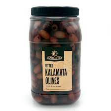 [olivepit-KP2kg] Kalamata Pitted Olives in Brine 2kg Tub Sandhurst