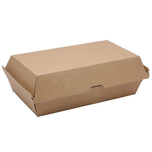 Kraft Snack Box Large 205x108x78mm 200/Carton Earth Essential