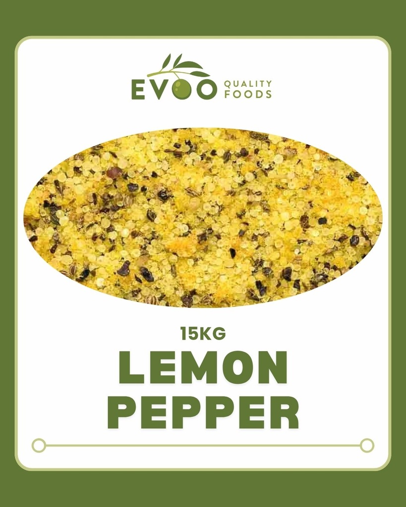Lemon Pepper Bulk 15kg Evoo QF