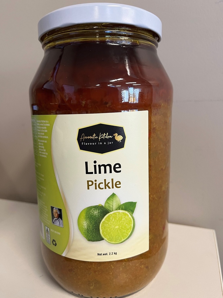 [pickle-limeAK] Lime Pickle 2.2kg Jar (Glass) Aromatic Kitchen (D)