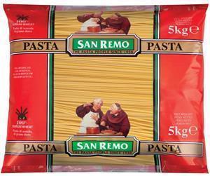 [pasta-Ling5kg] Linguine Pasta Dried 5kg Bag San Remo (1#)