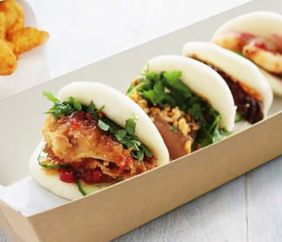 [lotus-baolarge] Lotus Leaf Bao Buns (Gua Bao) LARGE Vegan 100pc x 80g Carton (#5396) Frozen Hafz (D)