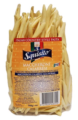 [maccheroni-calabrese] Maccheroni Calabrese Pasta 500g Squisito (D)