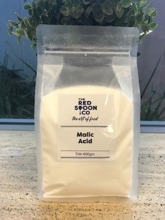 [malic-acid600g] Malic Acid 100% 600gm Bag The Red Spoon Co
