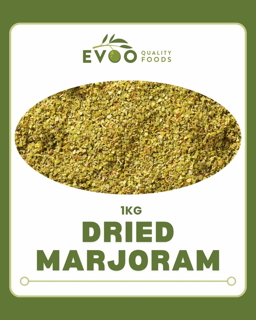 Marjoram Leaves Rubbed Dried 1kg Bag EVOO QF