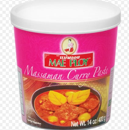 [curry-massaman400g] Massaman Curry Paste 400gm Tub Maeploy