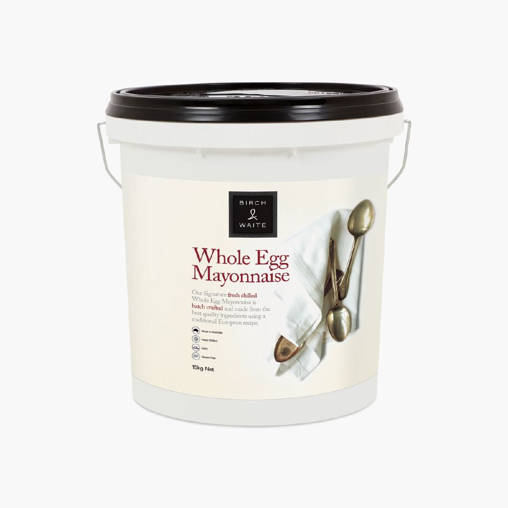 Mayonnaise Whole Egg 15kg Tub Birch & Waite