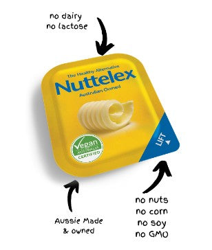 [nuttelex-pc240] Nuttelex Dairy Free Spread Portion Control 240pcs x 10g (Plastic Tubs) Carton
