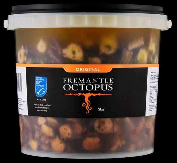 [octopus-Frem5kg] Octopus Marinated 5kg Tub Fremantle Octopus