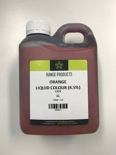 Orange Food Colouring (Liquid) 1L Bottle Pillar Box