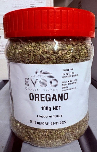 Oregano Dried 180g Tub Evoo QF