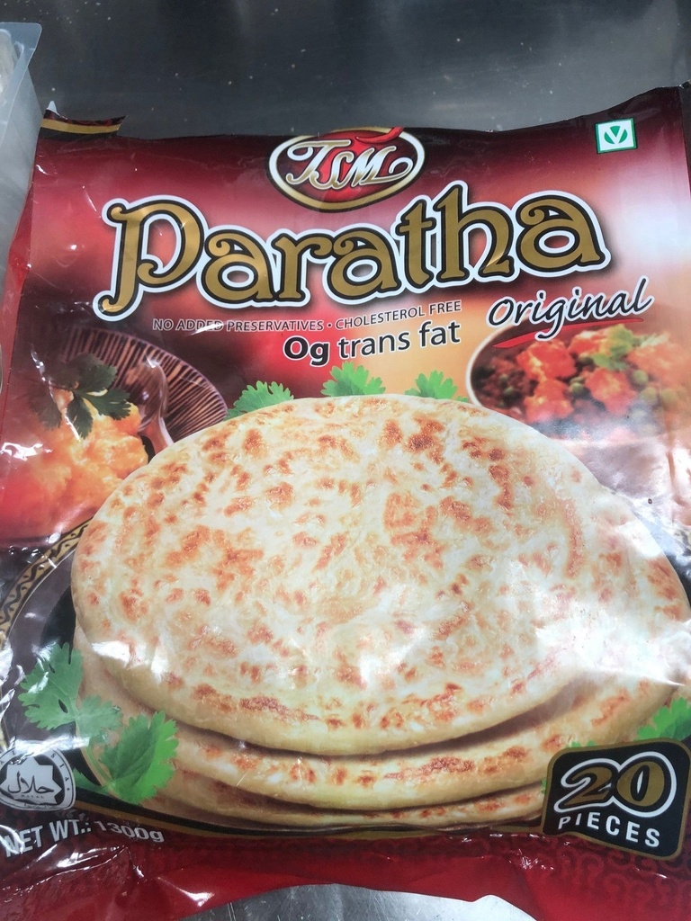 [bread-RotiF] Paratha Original (Uncooked) 6pkts x 20pc Carton Frozen TSM