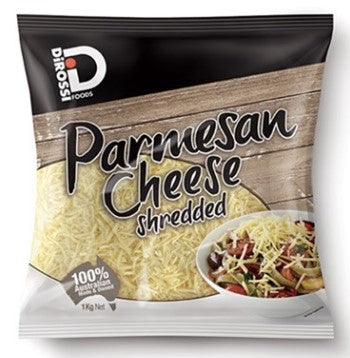[parmesan-shred] SHREDDED Parmesan Cheese 1kg Bag Di Rossi