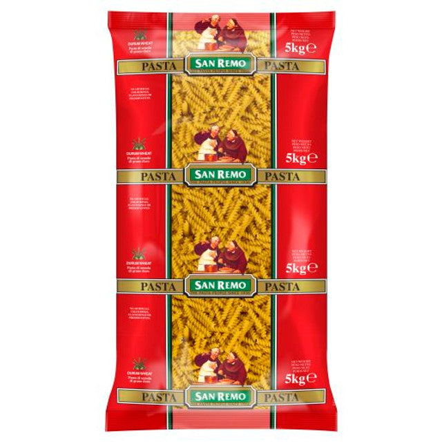 [pasta-spiral5kg] Pasta Spiral Dried 5kg Bag San Remo (#16)