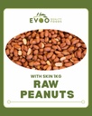 Peanuts Natural Raw (With Skin) 1kg Bag Evoo QF