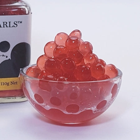 [pearls-strawberry] Popping Pearls Strawberry 300g tub Peninsula Larder (pre order)