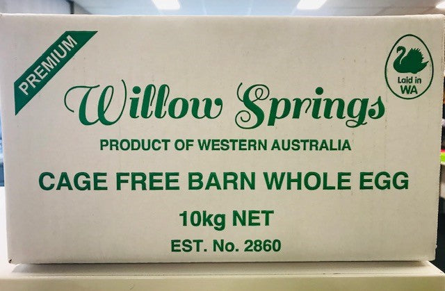 [eggs-wholeF] Premium Whole Egg Pulp Pasteurised 10kg Box Frozen Willow Springs