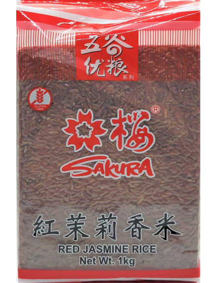 [rice-red] Red Jasmine Rice 1kg Sakura