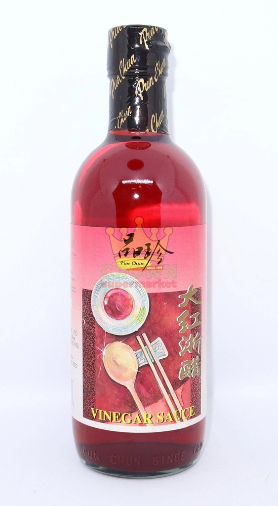 [vinegar-red500] Red Vinegar Sauce Unsweetened 500ml Pun Chun