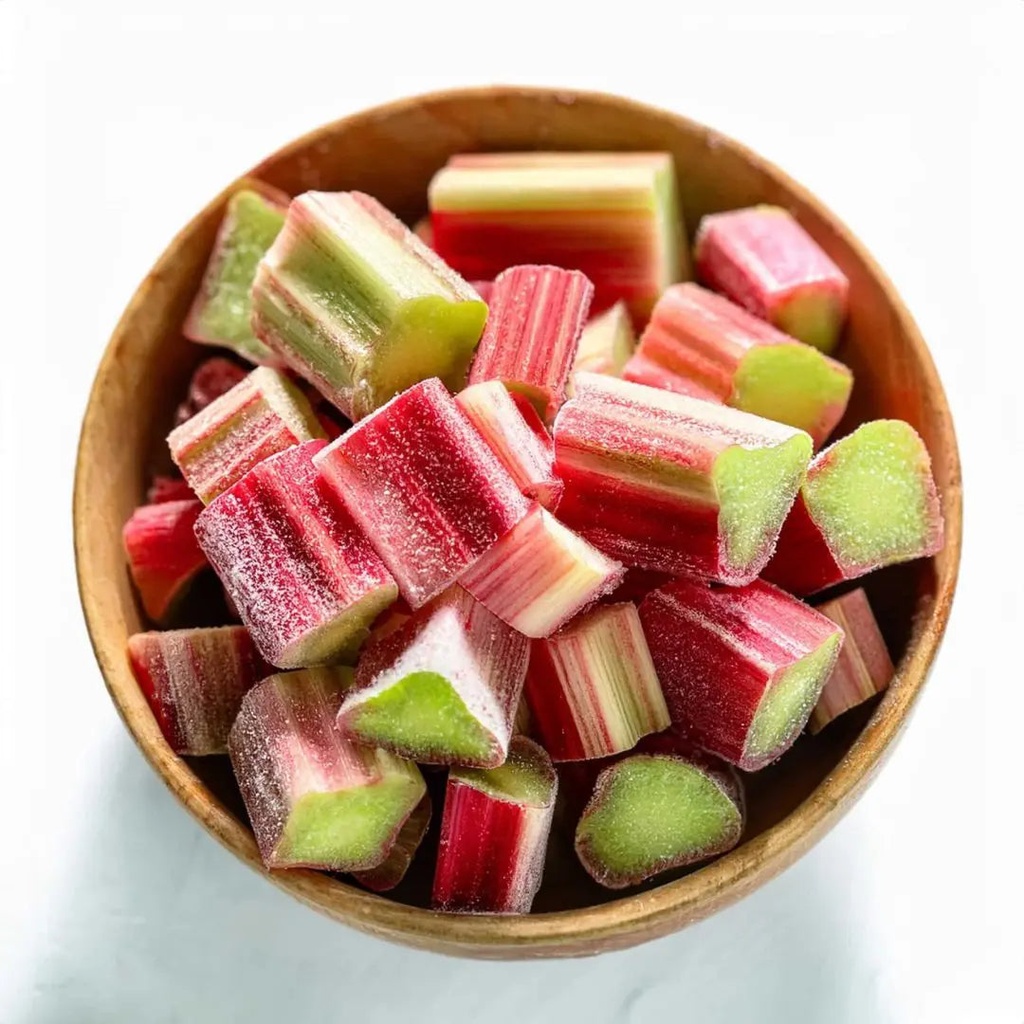 Rhubarb Cuts Frozen 1kg Bag Harvestime