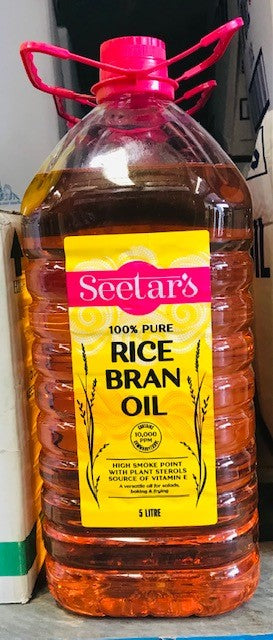 [rice-branoil5lt] Rice Bran Oil 100% Pure 5L Btl Seetar's