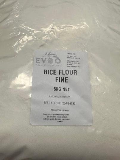 [flour-Rice5kg] Rice Flour Fine GF 5kg Bag Evoo QF