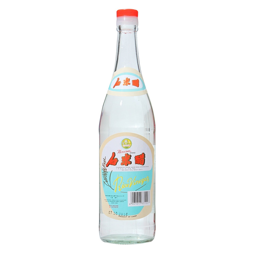 [vinegar-riceW] Rice Wine Vinegar 600ml Bottle Narcissus