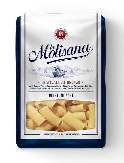 [rigatoni-lamolisana500g] Rigatoni Pasta Dried #31 500g Bag La Molisana