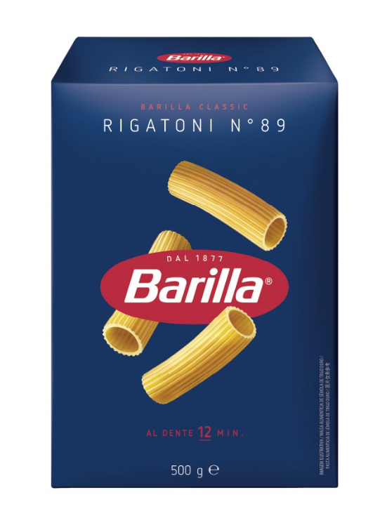 [rigatoni-500gBarilla] Rigatoni Pasta Dried 500g Barilla (#89)