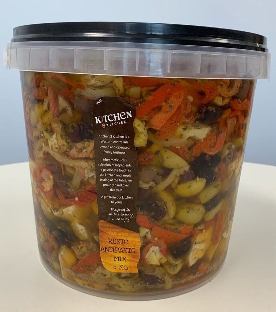 Rustic Antipasto Mix 5kg Tub (NDW 3.5kg) K2K (pre order 2 days)