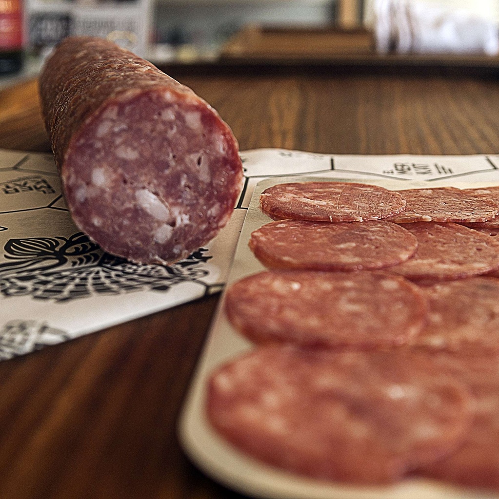 [salchichonwhole-picasso] Salchichon (Pork Belly) Mild Whole 2kg RW approx, Priced Per Kg Picasso Bites (Pre Order 2 Days)