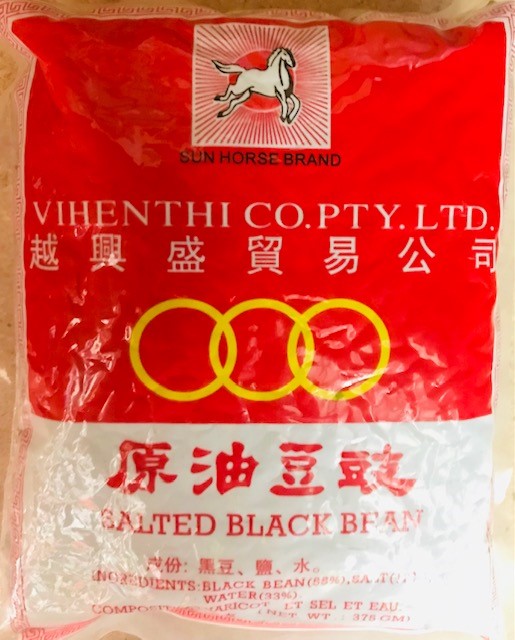 Salted Dried Black Beans 375g Pkt Sunhorse