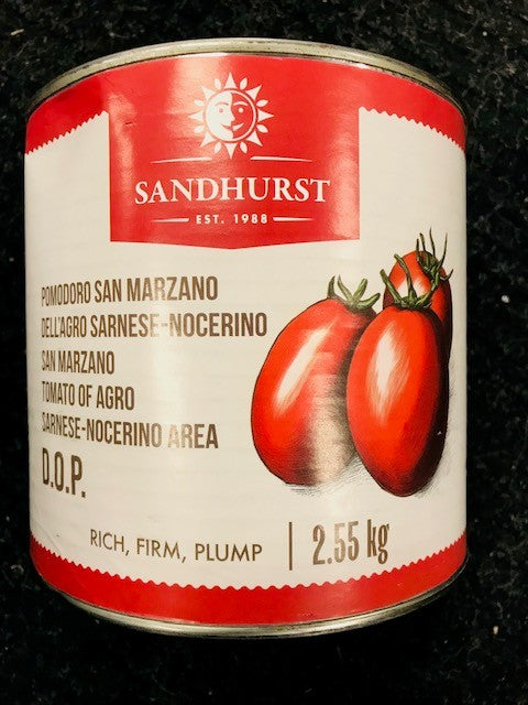 San Marzano Tomatoes Whole Peeled 6 x 2.55kg CARTON ONLY