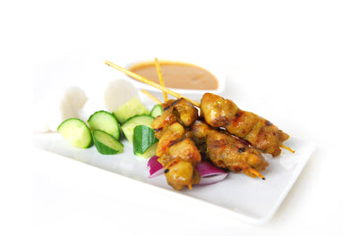 [skewer-satchk] Satay Chicken Skewers GF 2.25kg (approx 50pcs x 45g) x 2 packs/Carton Frozen Hakka Hafz