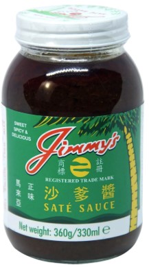 Sate (Satay) Sauce 330ml Jar Jimmy's